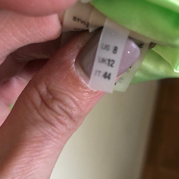 T Tahari tweed& linen blazer in citrus green color - Picture 16 of 16